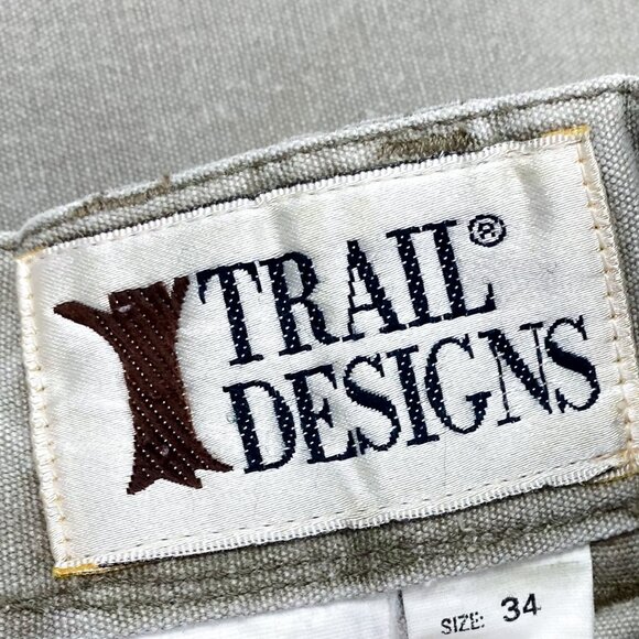 VTG Trail Designs Brand Men's Hiking Cargo Pants Tactical Khaki TP814 34x32 - Picture 4 of 10
